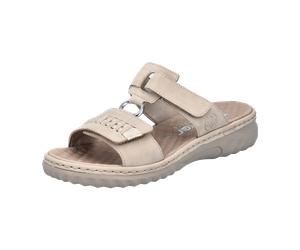 Rieker Pantolette Klett für Damen, beige, Größe 40 EU