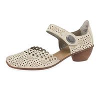 Rieker Pia Womens Open Court Shoes 36 EU Cream