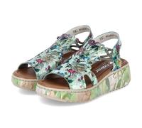 Rieker Plateau-Sandalen - Gr. 36 - Grün - Synthetik