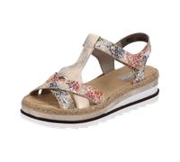 Rieker Plateau Sandaletten für Damen, bunt, Größe 38 EU