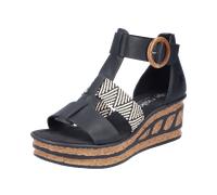 Rieker FSK Damen Sandalen für Damen, schwarz, Gr. 40 EU