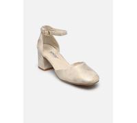 Rieker Damen Pantolette 44762 Fesselriemen metallic Blockabsatz Gold Größe 37 EU