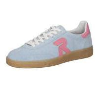 Sneaker RIEKER SPORT "San Diego Swing2GO", Damen, Gr. 43, hellblau, rosa, Schuhe Sneaker, Retro-Sneaker, Freizeitschuh, Halbschuh mit herausnehmbarem Fußbett (21212347-43) hellblau, rosa