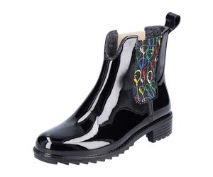Rieker Regenstiefel für Damen, schwarz, Größe 39 EU
