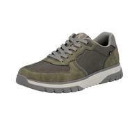 Sneaker RIEKER, Herren, Gr. 46, khaki, Lederimitat, Schuhe Sneaker, Schnürschuh, Halbschuh, Freizeitsneaker mit Profilsohle (56071911-46) khaki