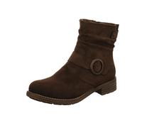 Stiefelette RIEKER, Damen, Gr. 43, dunkelbraun, Lederimitat, used, Schuhe, Boots, Blockabsatz, slouchy Schaft und Innenreißverschluss, Topseller (71133640-43) dunkelbraun
