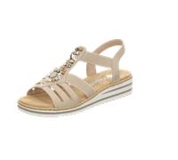 Rieker Damen-Keilsandale V0649 Beige Größe 38