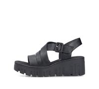 Rieker Rieker Damen Keilsandalette schwarz schwarz, 41