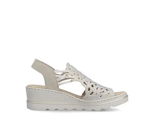 Rieker Rieker Damen Keilsandaletten beige Hellbeige, 40