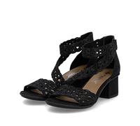 Rieker Rieker Damen Riemchensandalen schwarz mit Glitzer schwarz, 41