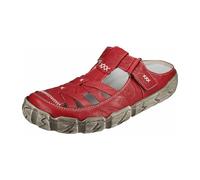 RIEKER Damen Clogs beige / rot, Größe 37, 3546365 Beige / Rot 37
