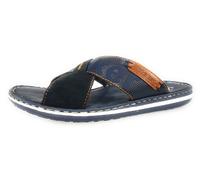 Rieker Herren Pantoletten 21098, Männer Slipper,schluepfschuhe,Slip-ons,Backless Slipper,Mules,Gartenschuhe,Sommerschuhe,blau (14),46 EU / 11 UK