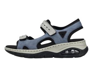 Rieker Sandale 67666 blau/grau Damen, Größe Euro (US) 41 (9,5)