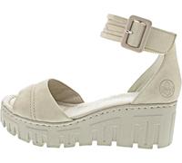 Rieker Damen Sandalen 68093 – Klassisch, Beige, Größe 39