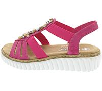 Rieker Damen Riemchensandalen 63249, Frauen Sandalen,Freizeitschuhe,offene Schuhe,Strandschuhe,Sandaletten,bequem,sonstige Farben (31),37 EU / 4 UK