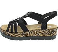 Rieker FSK Damen Sandalen für Damen, schwarz, Gr. 39 EU