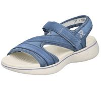 Rieker Sandale V2166 blau/weiss Damen, Größe Euro (US) 42 (10)