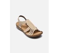 Rieker Damen Pantoletten 608C0 – Slip-on/Backless, Beige – Gr. 38 EU / 5 UK