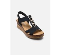Rieker Damen 63798 Keilsandaletten, Blau, 36 EU