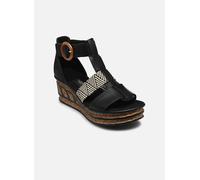 Rieker Damenschuhe Klassisch schwarz/schwarz-cream schwarz/schwarz-cream - Gr. - 39