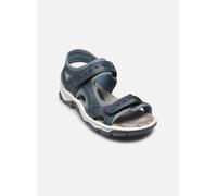 Rieker Damen Klassische Sandalen 68866, Frauen Sandalen,Sommerschuhe,Freizeitschuhe,offene Schuhe,Strandschuhe,blau (12),39 EU / 6 UK