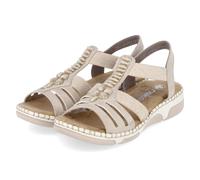 Rieker Sandalen - Gr. 37 - Beige - Synthetik