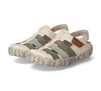 Rieker Sandalen - Gr. 38 - Beige - Leder und Synthetik