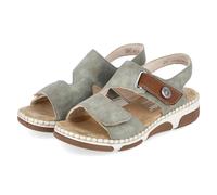 Rieker Sandalen - Gr. 38 - Grün - Synthetik