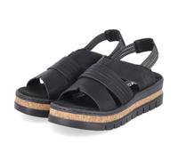 Rieker Sandalen - Gr. 39 - Schwarz - Synthetik