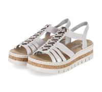 Rieker Sandalen - Gr. 39 - Silber - Synthetik