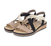 Rieker Sandalen - Gr. 40 - Schwarz - Synthetik