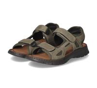 Rieker Sandalen - Gr. 43 - Grün - Textil & Synthetik