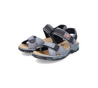 Rieker Damen Sandale 68851 Klassisch Taubenblau/Hellrot/Schwarz Größe 41