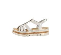 Rieker Sandalen Lederimitat Silber - 41