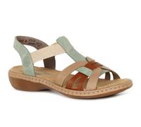 Rieker Sandalen und nackte Füße 65918, 52 Green Combination, 40 EU