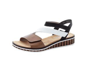 Rieker Sandalette bis 30mm Absatz für Damen, braun, Größe 36 EU