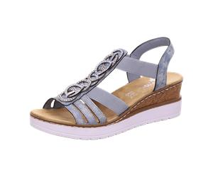 Rieker Sandalette für Damen, blau, Größe 38 EU