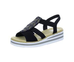 Rieker Sandalette für Damen, schwarz, Größe 37 EU