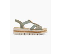 Rieker Sandalette Grau, Damen, Größe: 38