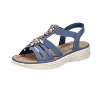 Rieker Sandalette Gummi für Damen, blau, Größe 39 EU