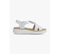 Rieker Sandalette Weiß, Damen, Größe: 39, Material: Synthetik/Textil