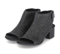 Rieker Sandaletten - Gr. 37 - Schwarz - Textil