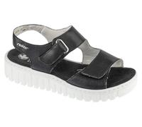 Rieker Sandals V1382-00, Women sandals, Black, 42 EU
