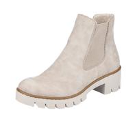 Rieker Schlupf/Reißverschlussstiefelette für Damen, beige, Größe 37 EU