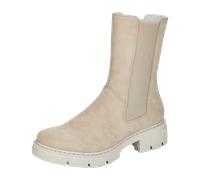 Rieker Schlupf/Reißverschlussstiefelette Kaltfutter für Damen, beige, Größe 42 EU