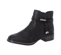 Rieker Schlupf/Reißverschlussstiefelette Kaltfutter für Damen, schwarz, Größe 38 EU