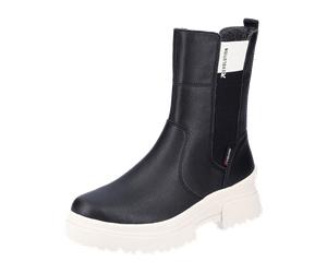 Rieker Schlupf/Reißverschlussstiefelette Kaltfutter R-Evolution für Damen, schwarz, Größe 38 EU