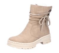 Rieker Schlupf/Reißverschlussstiefelette Warmfutter für Damen, beige, Größe 39 EU