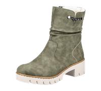 Rieker Schlupf/Reißverschlussstiefelette Warmfutter für Damen, oliv, Größe 36 EU