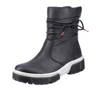 Rieker Schlupf/Reißverschlussstiefelette Warmfutter für Damen, schwarz, Größe 37 EU